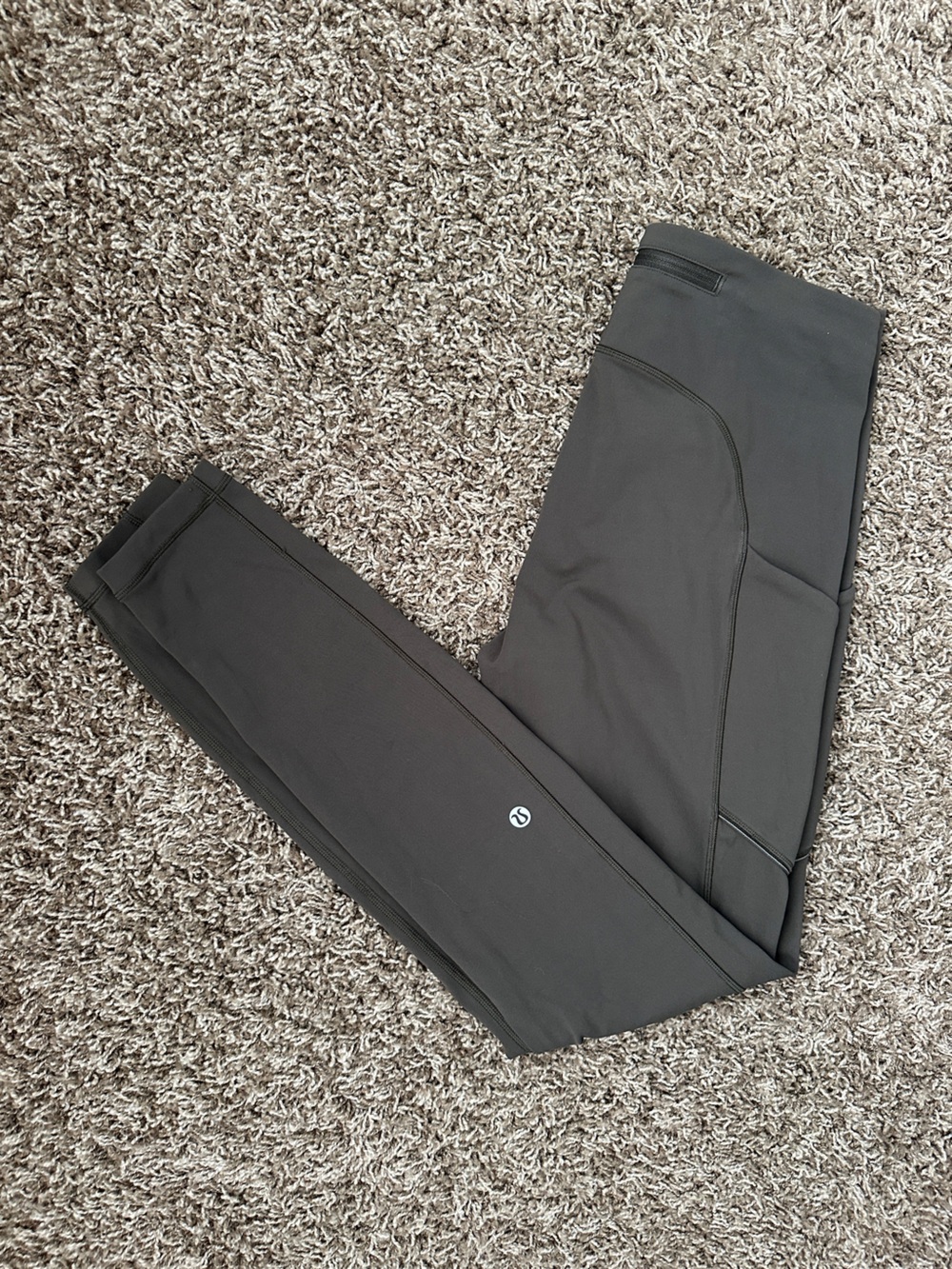Lululemon Fast and Free Dark Olive Leggings Size 6